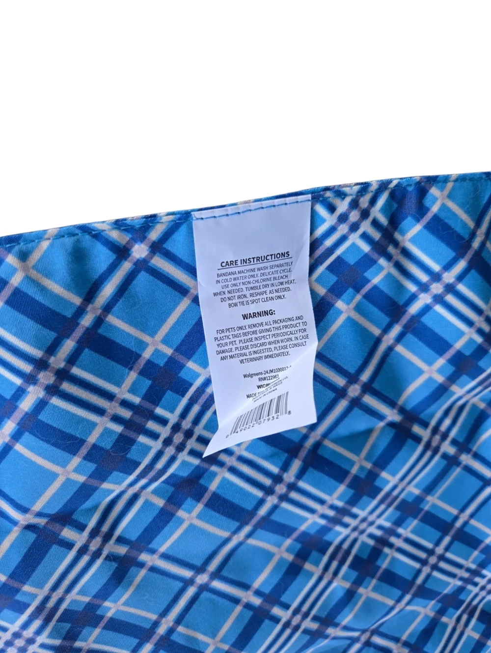 New Large Blue Dog Bandana
